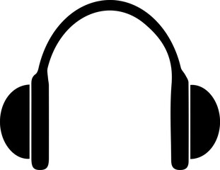 Headphones vector icon eps 10. Earphones simple isolated illustration.