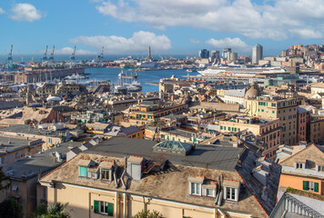 Genova, Italy - one of the most powerful maritime republics for 6 centuries, Genoa still displays one of the most important harbours in Europe, which is also a main landmark for the city
