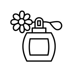 Cute perfume fragrance outline icon
