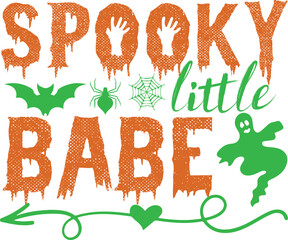 Spooky little baby Halloween designs, Halloween print files, Halloween digital files, Instant download 