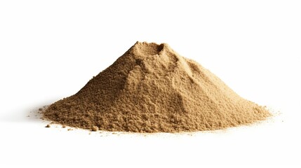 pile desert sand isolated on white background  generative ai