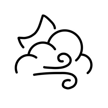 recommend clip art: Cloud line art icon