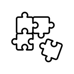 puzzle sign symbol vector