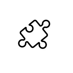 puzzle sign symbol vector