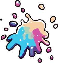 Pint splatter png set collection graphic clipart design