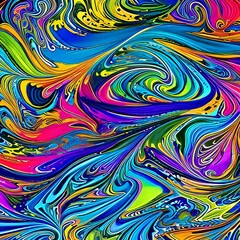 547 Abstract Ink Patterns: An artistic and expressive background featuring abstract ink patterns in bold and vivid colors that create a dynamic and creative ambiance4, Generative AI