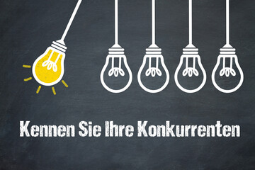 Fototapeta premium Kennen Sie Ihre Konkurrenten 