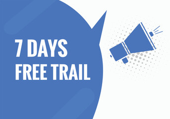 7 days Free trial Banner Design. 7 day free banner background