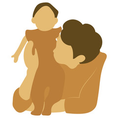 Father with Kid Set 08