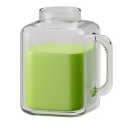 The Avocado Drink 3D Icon 