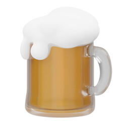 The Jar Of Beer 3D Icon 