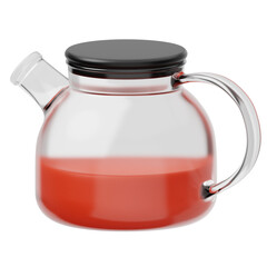 Teapot Glass Juice 3D Icon 