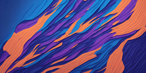 Fototapeta na wymiar Abstract background with wavy lines. Web banner design. AI generated.