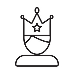 KING OF SUCCESS design vector icon design vector line icon svg