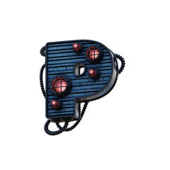 Steampunk Lights 3D Alphabet or PNG Letters