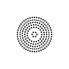 Geometric Dotted Shape