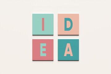 Creative idea generation, brainstorming and business solution concept. Teamwork and idea.