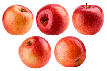 Apple isolated on white background, full depth of field