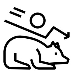 Bear line icon