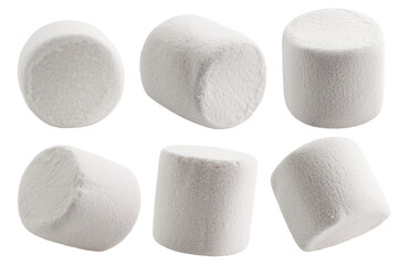 marshmallow isolated on white background, clipping path, full depth of field - Powered by Adobe