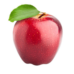 Apple isolated on white background, full depth of field