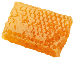 Honeycomb isolated on white background, clipping path, full depth of field