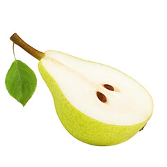 Pear isolated on white background, full depth of field