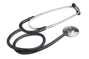stethoscope, isolated on white background, full depth of field