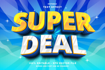 Super Deal 3D Editable Text Effect