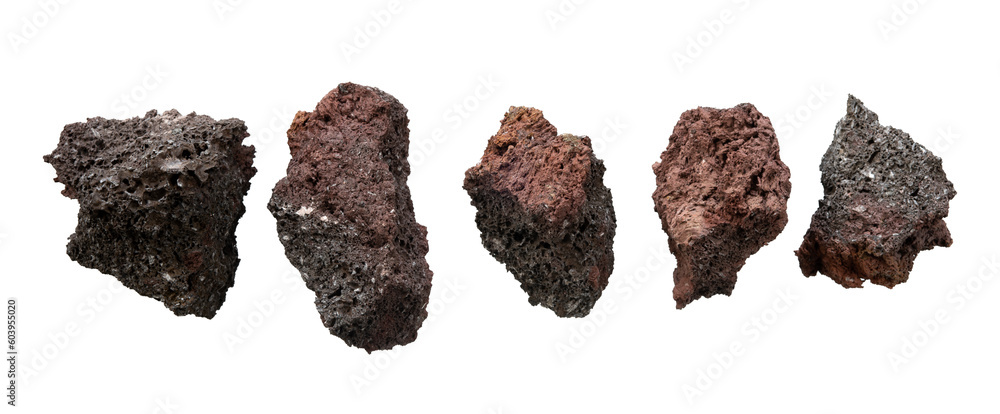 Poster set of aesthetic rock isolated element