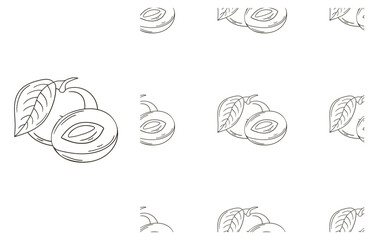 Coloring pattern for kitchen, restaurant or shop. Set in hand draw style