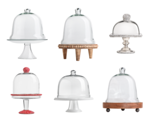 Cake stand collection isolated
