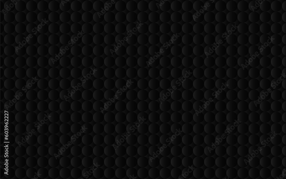 Poster black bubble circle backdrop seamless pattern. vector background.