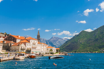 Perast at famous Bay of Kotor, Montenegro, southern Europe - 603962810