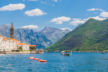 Perast at famous Bay of Kotor, Montenegro, southern Europe - 603962816