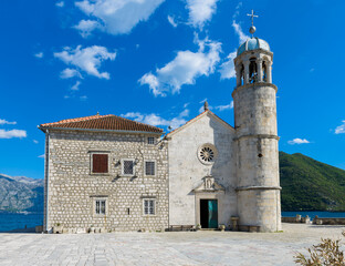 Church of Our Lady of the Rocks near Perast. Montenegro - 603963291