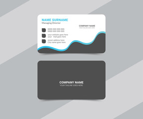 Corporate or creative medical style healthcare business card template design 