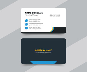 Healthcare medical doctor business card template design
