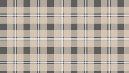 Obraz premium Beige and grey plaid fabric texture