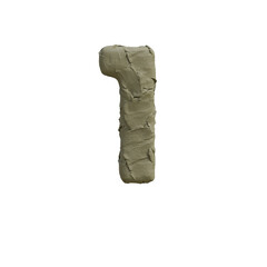 Clay or Plasticine 3D Alphabet or PNG Letters