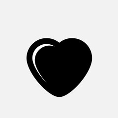 Heart Icon. Love Symbol for Design, Presentation, Website or Apps Elements.  