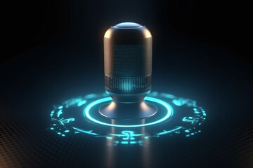 Fictional Musical Environment Brightly Lit and Full of Effects Generated by AI