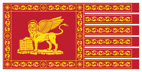 Venetian flag in vector format
