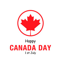 Vector Canada day celebration