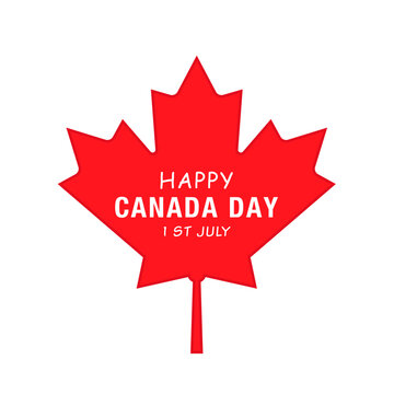 Vector flat Canada day illustration background
