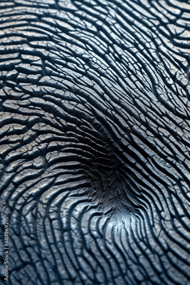Leinwandbilder A close-up photograph of a fingerprint in high resolution, showcasing the intricate ridges and unique patterns,  Generative AI technology.