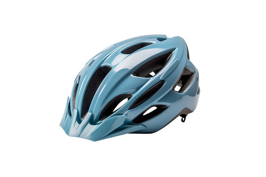 blur bicycle helmet isolated on transparent background .