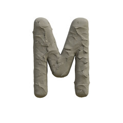 Clay or Plasticine 3D Alphabet or PNG Letters