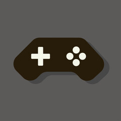 Vector joystick gamepad controller icon logo illustration isolated gaming logo