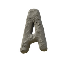 Clay or Plasticine 3D Alphabet or PNG Letters